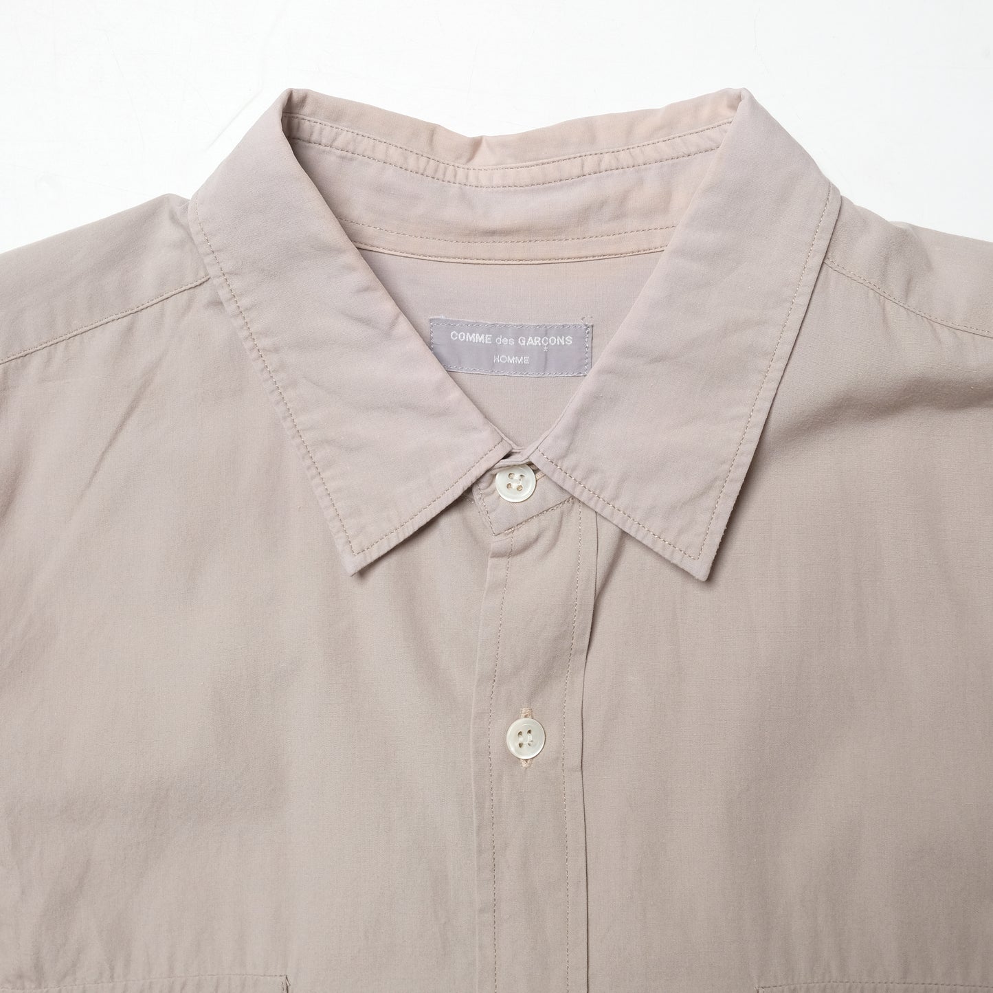 CDG Homme Light Brown 2 Pocket Shirt - 90s