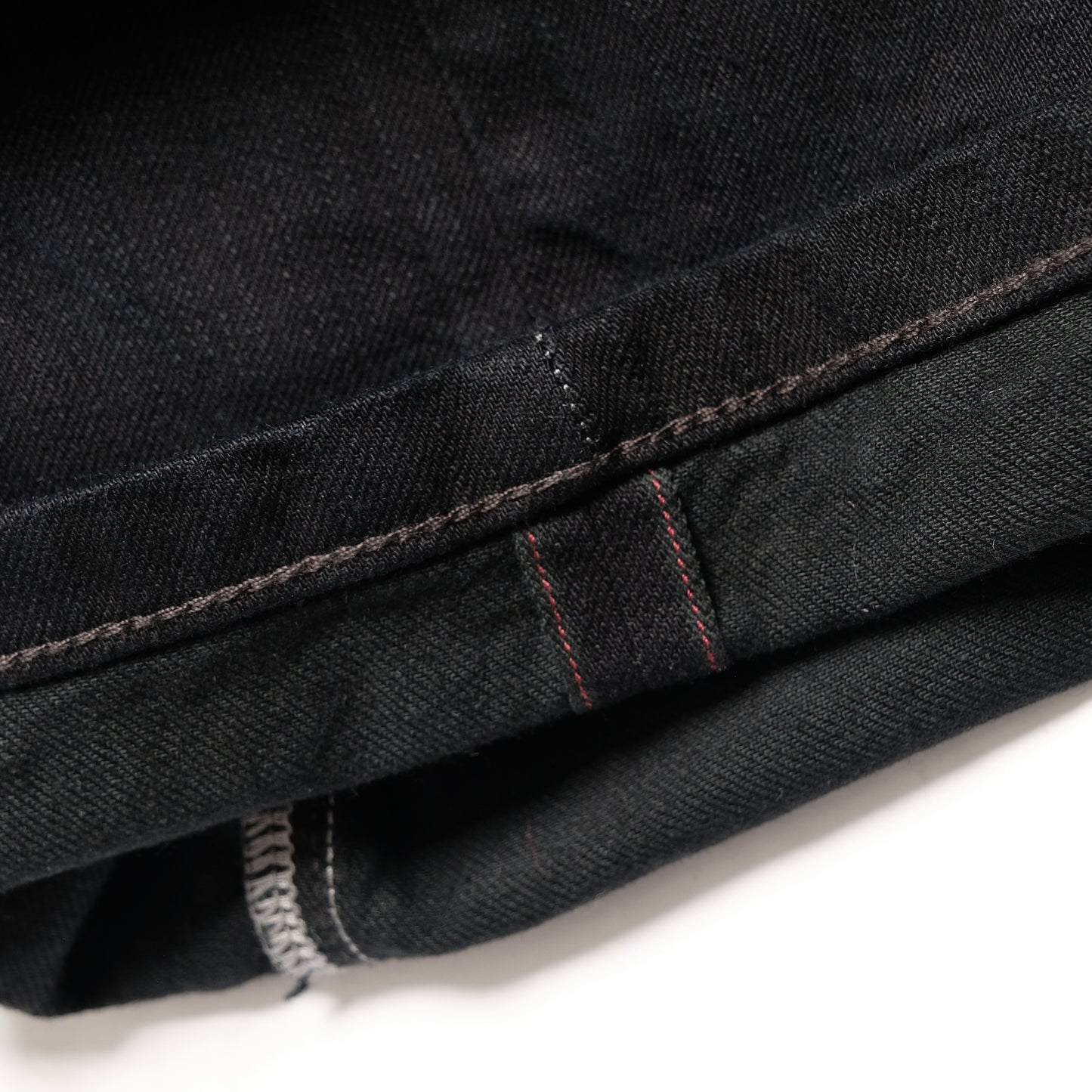 108WAREHOUSE - Baggy Selvedge Denim - Over Dyed Black