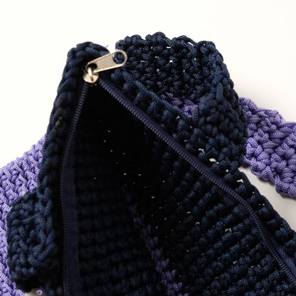 Gant Silyo - Crochet Tote Bag - Purple Black