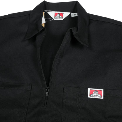 Ben Davis - Short Sleeve Half Zip Solid (Black)