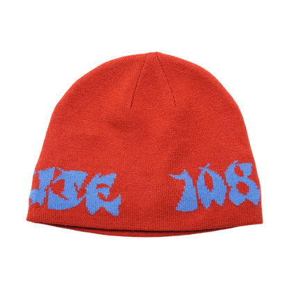 108WAREHOUSE - Skully Beanie “CG Logo” - Red