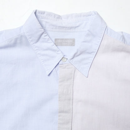 CDG Homme Light Blue Contrasted Panelled Shirt - 90s