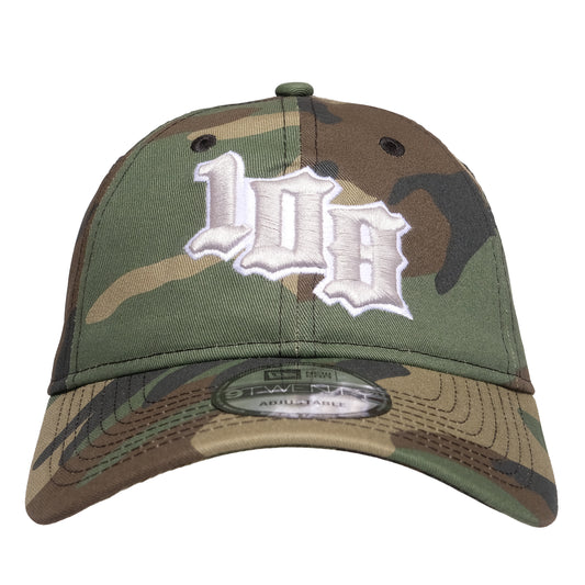 108WAREHOUSE x New Era - 9TWENTY Team Logo Cap - Woodland Camo
