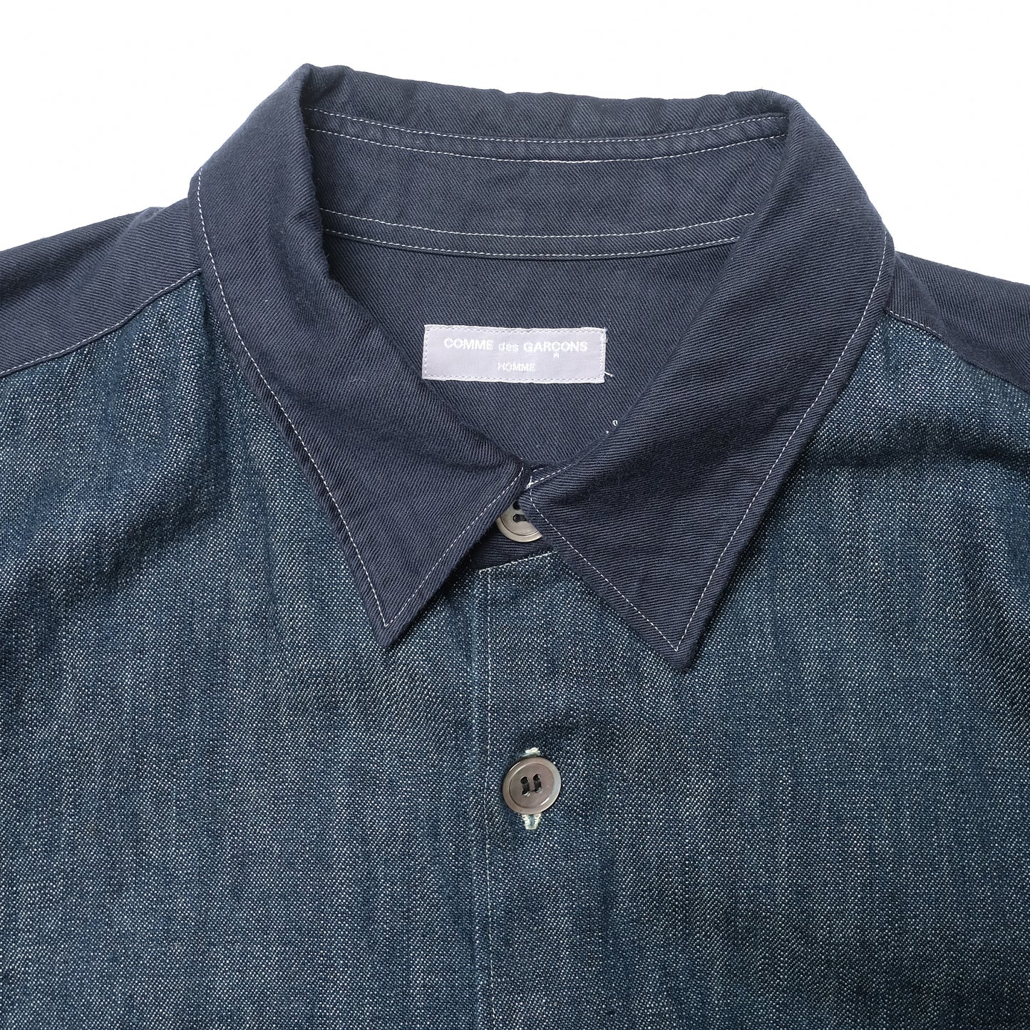 CDG Homme Denim Contrast Material Shirt - 00s