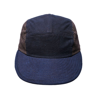 108WAREHOUSE x Troy O'Shea - Shoebill Cap (Regular Visor) - 2 Tone Indigo / Plaid