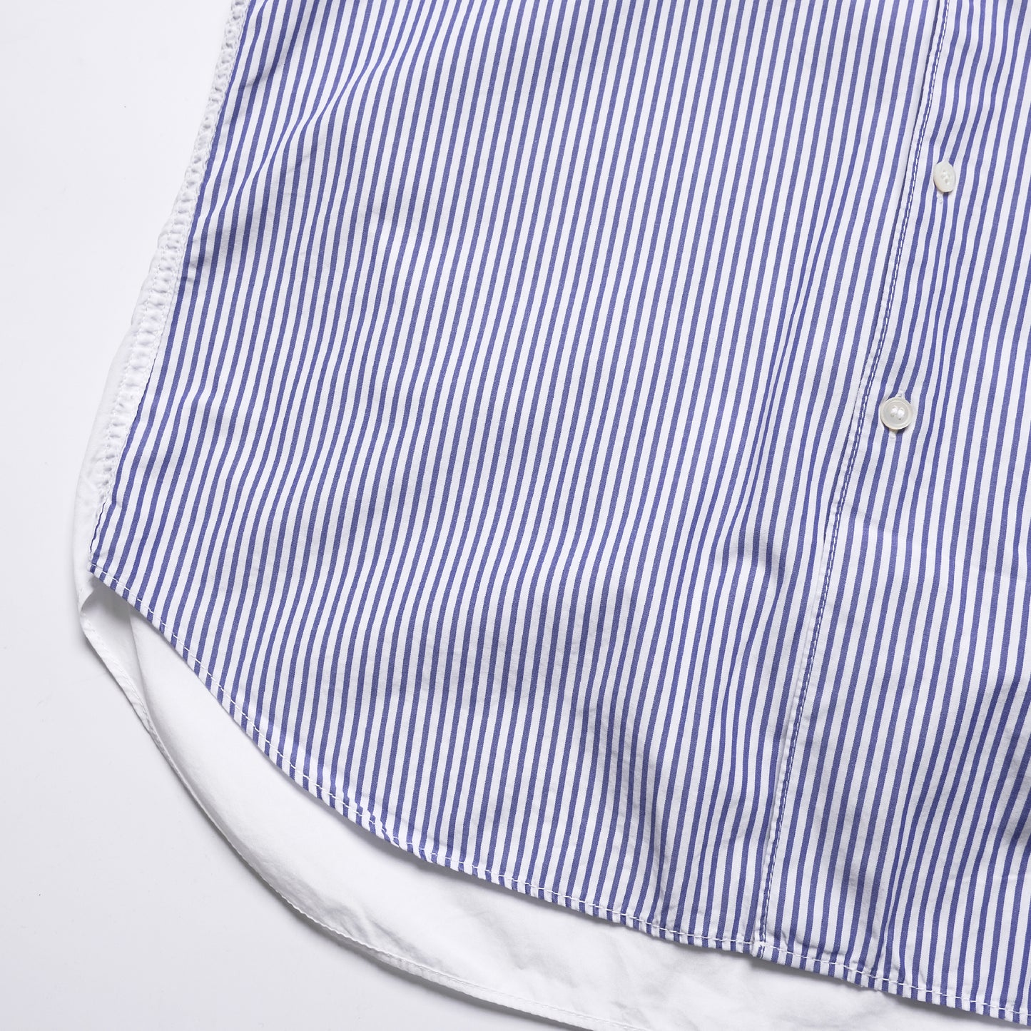 CDG Homme White Stripped Button Up