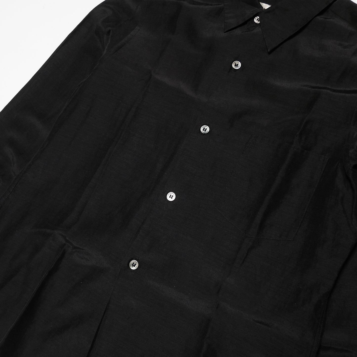 Comme Des Garcons Black Silk Shirt