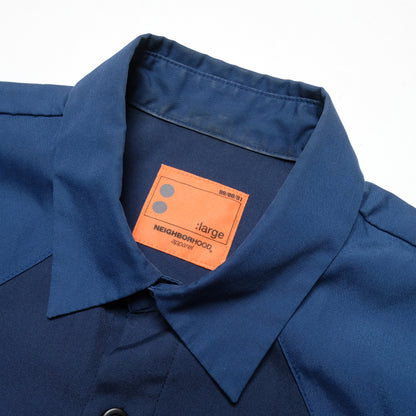 Neighborhood 2-Tone Blue Short Sleeve Shirt