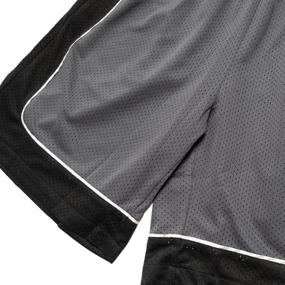 108WAREHOUSE - Two Panel Mesh Shorts - Black / Grey
