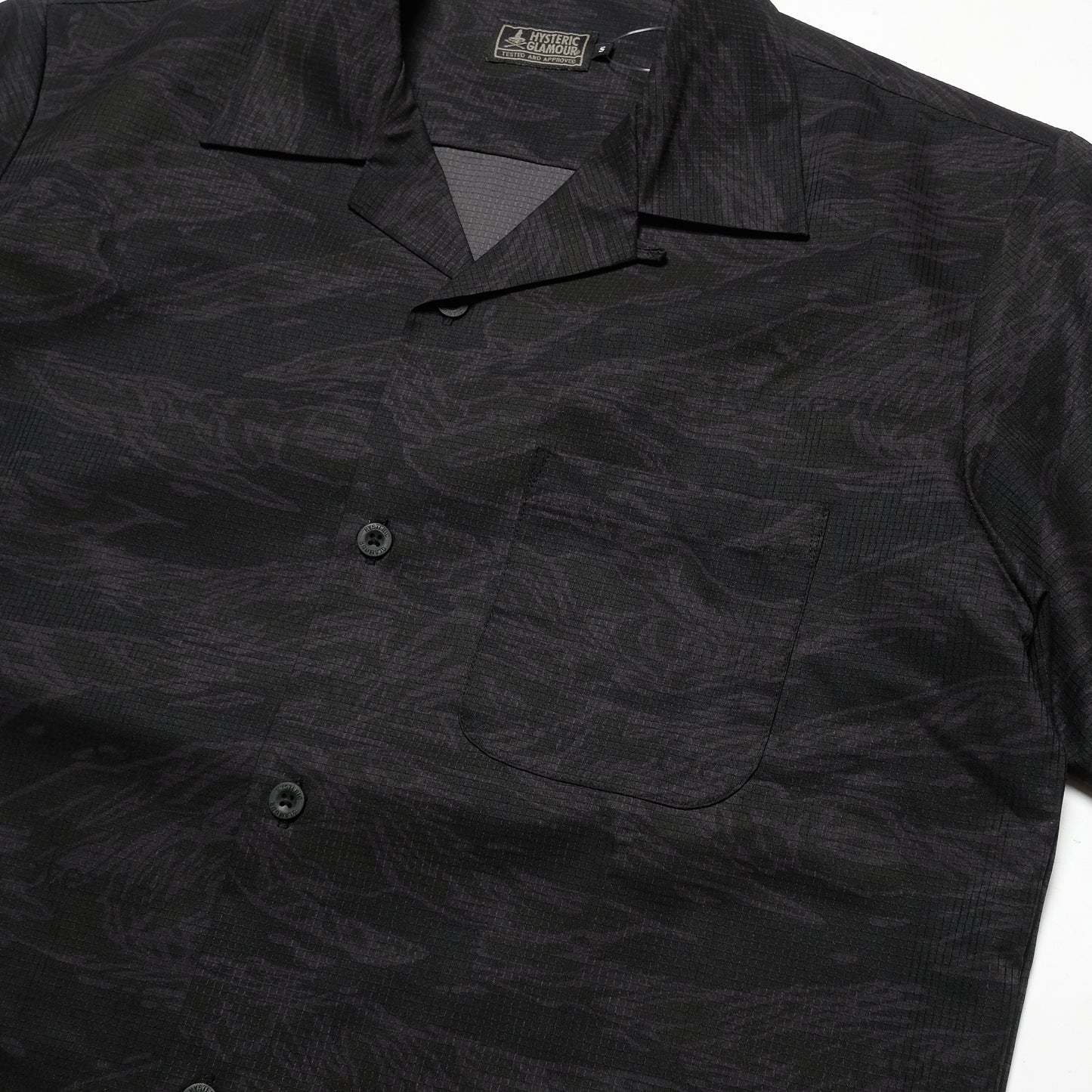 Hysteric Glamour Black Tiger Camo Short Sleeve