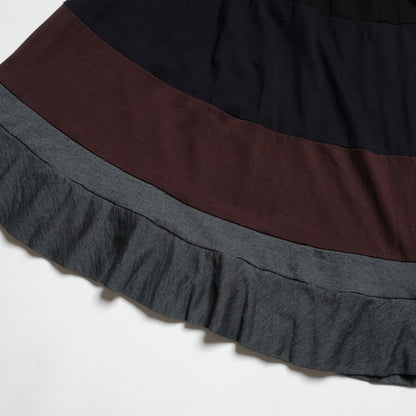 CDG Robe De Chambre Multi Coloured Skirt Black/Brown/Grey