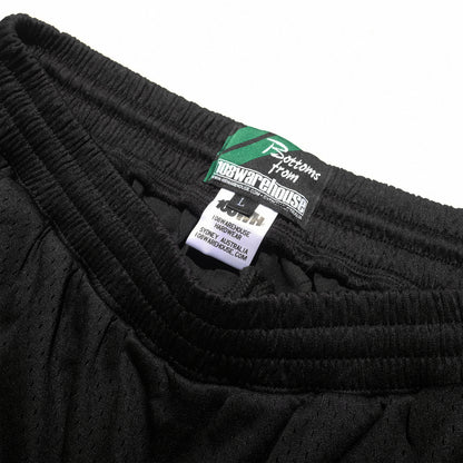 108WAREHOUSE - Big Team Logo Mesh Shorts - Black / Grey