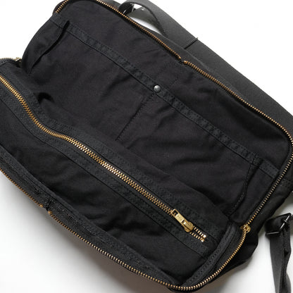 Porter Canvas Side Bag - Black