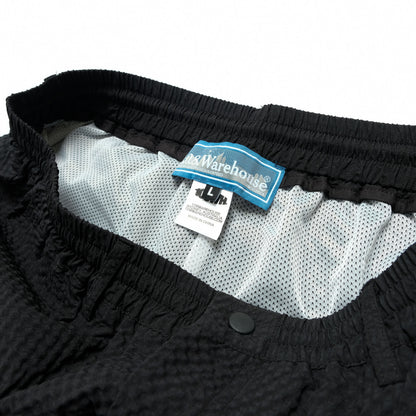 108WAREHOUSE - Seersucker Utility Shorts - Black
