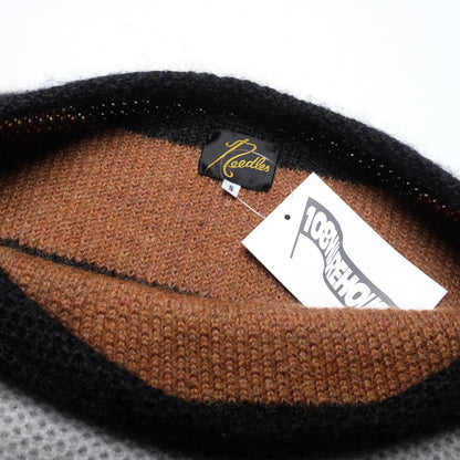 Needles Orange/White Knit