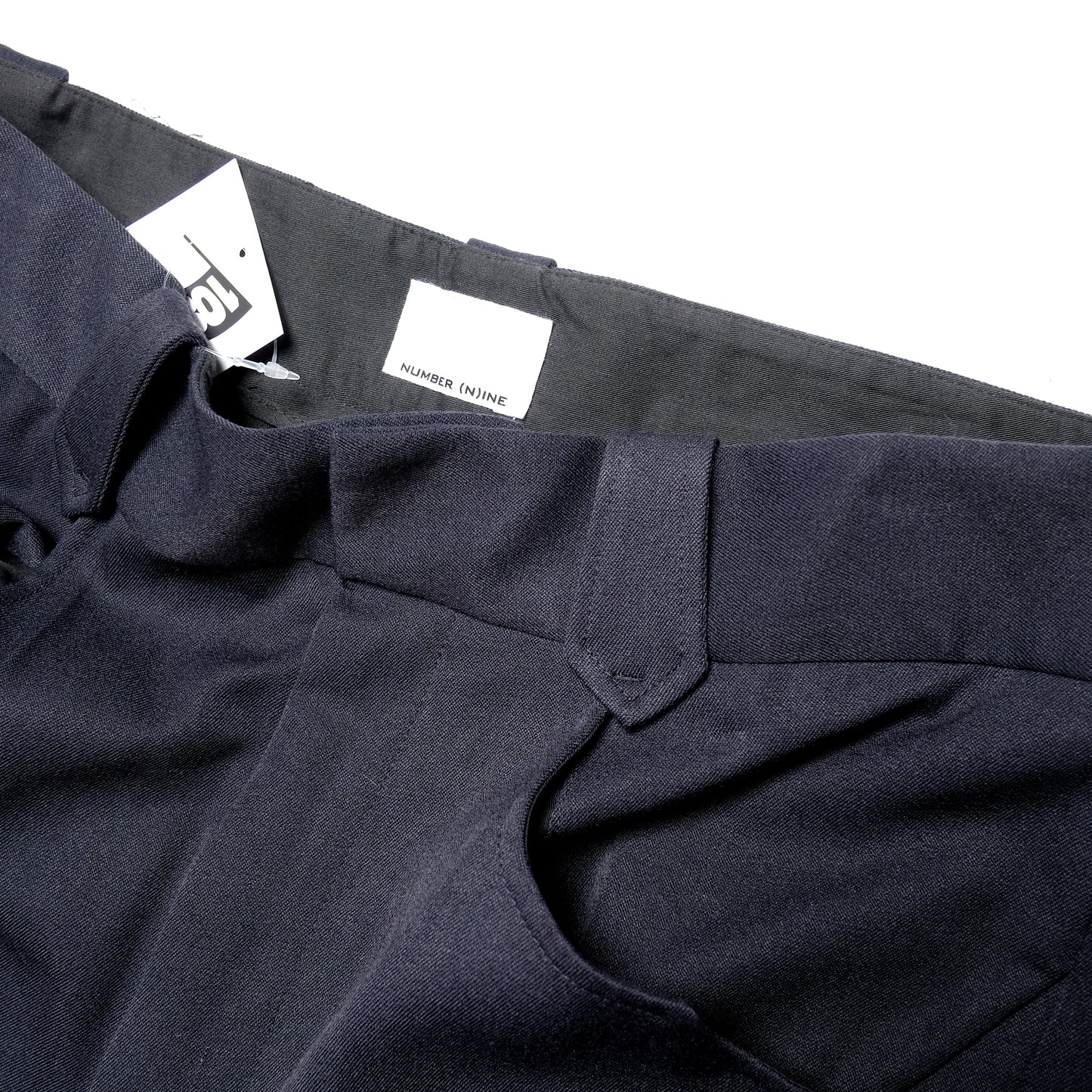 NUMBER (N)INE Navy Smoky Twill Trousers