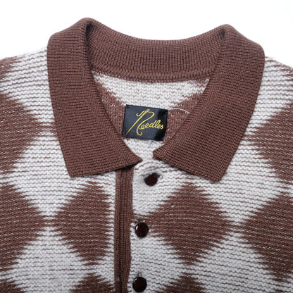 Needles Brown Checkered Knit - 20AW