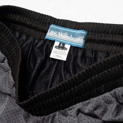 108WAREHOUSE - Two Panel Mesh Shorts - Black / Grey