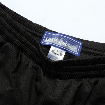 108WAREHOUSE - Orange Door Logo Mesh Shorts - Black