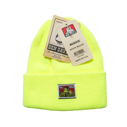 Ben Davis - Logo Beanie - Safety Yellow