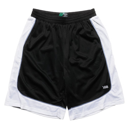 108WAREHOUSE - Two Panel Mesh Shorts - Black / White