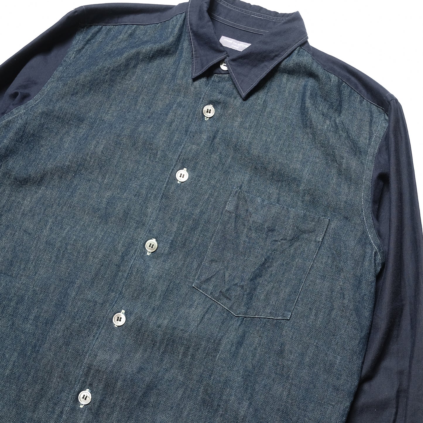 CDG Homme Denim Contrast Material Shirt - 00s