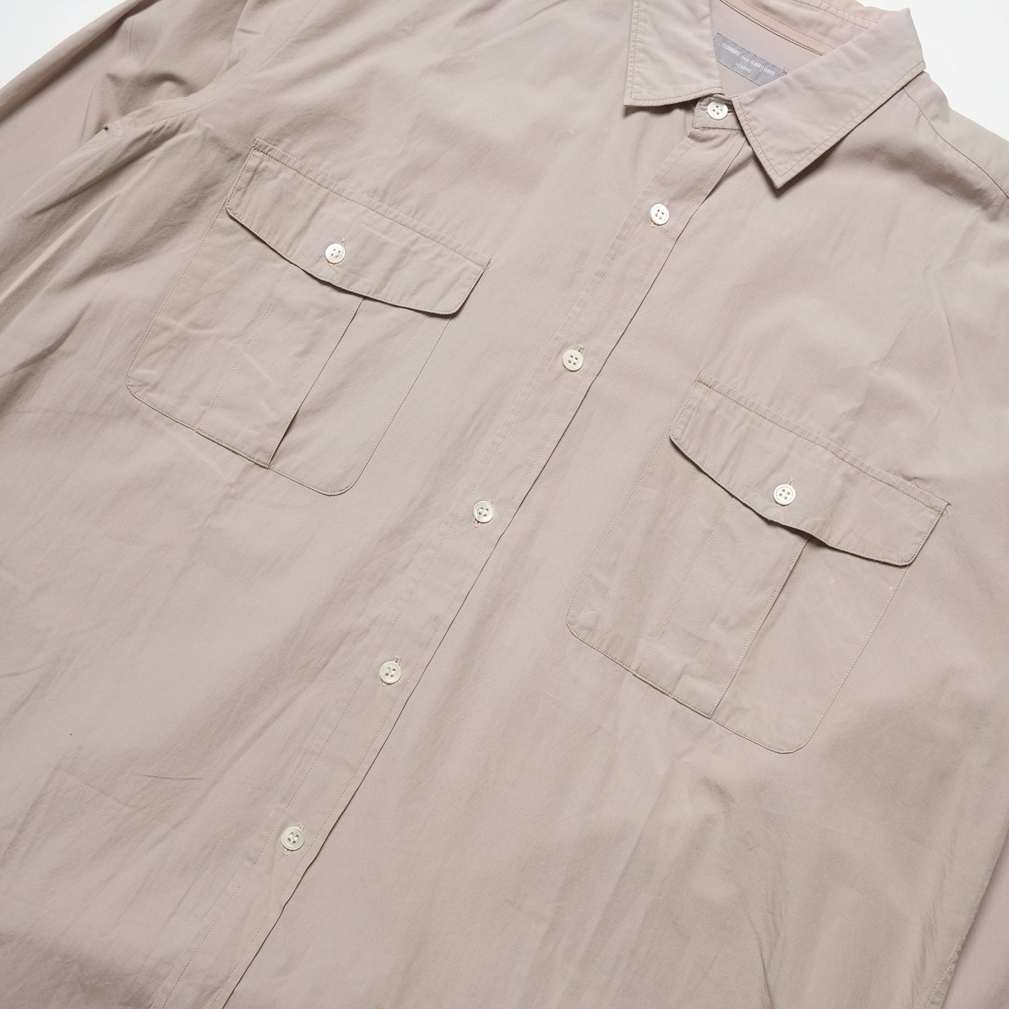 CDG Homme Light Brown 2 Pocket Shirt - 90s