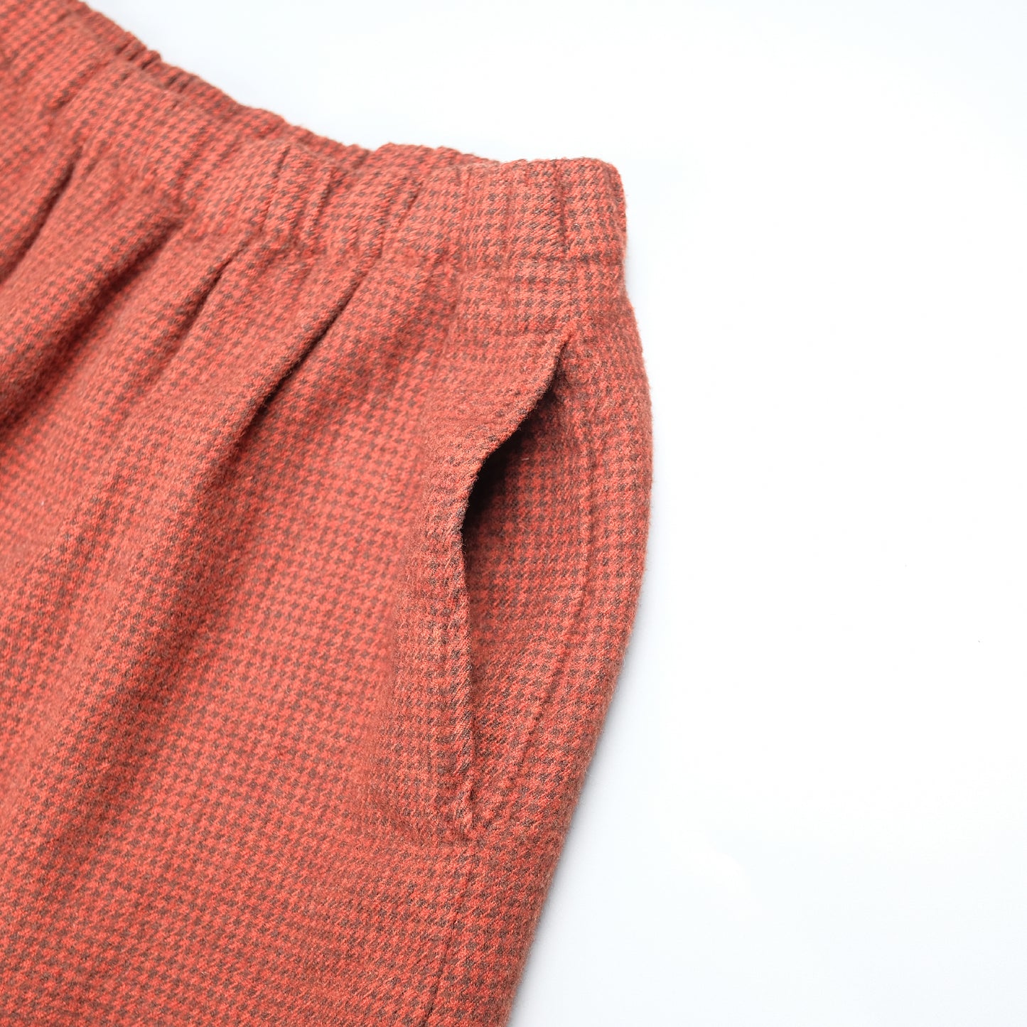CDG Tricot Maroon Houndstooth Skirt - AD2008