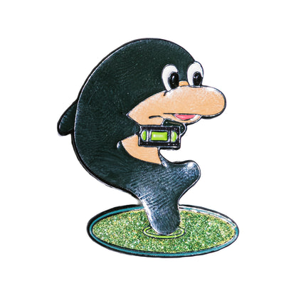 OHSHIT! - Black Dolphin Pin