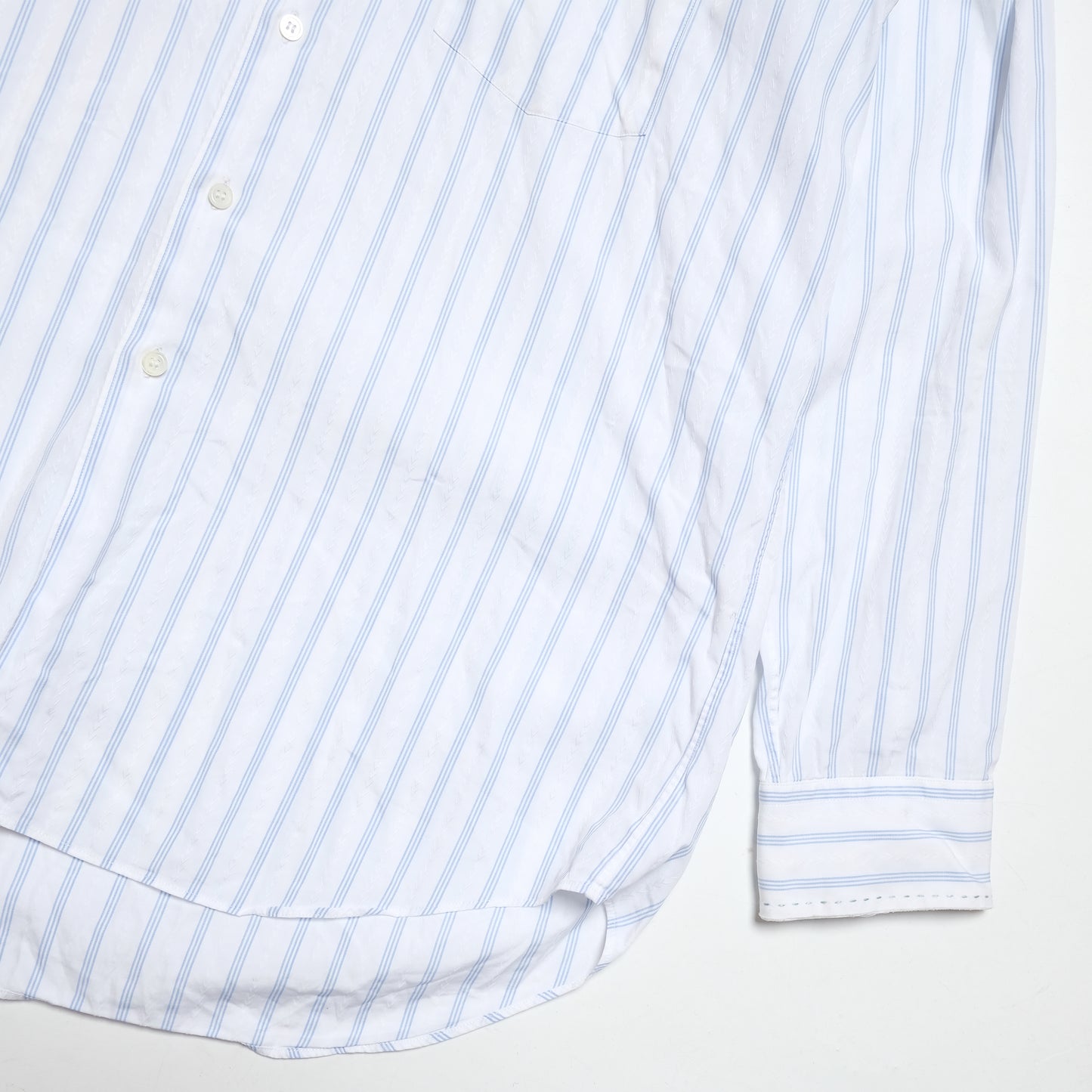 CDG HOMME DEUX  - Blue Striped Shirt