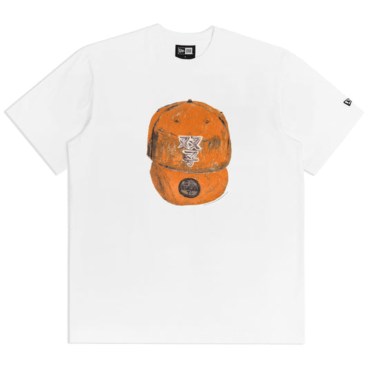 108Warehouse x New Era TEE - Pandasex - Orange / White