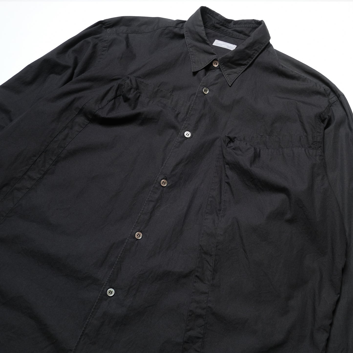 CDG Homme Black Panelled Shirt - 90s