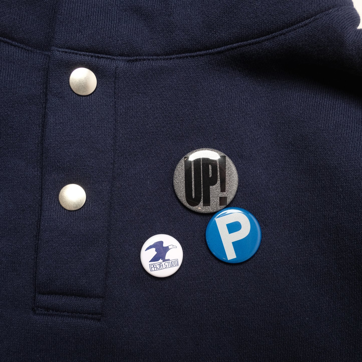 Paja Studio x Basement Gear Snap Hoodie - Navy