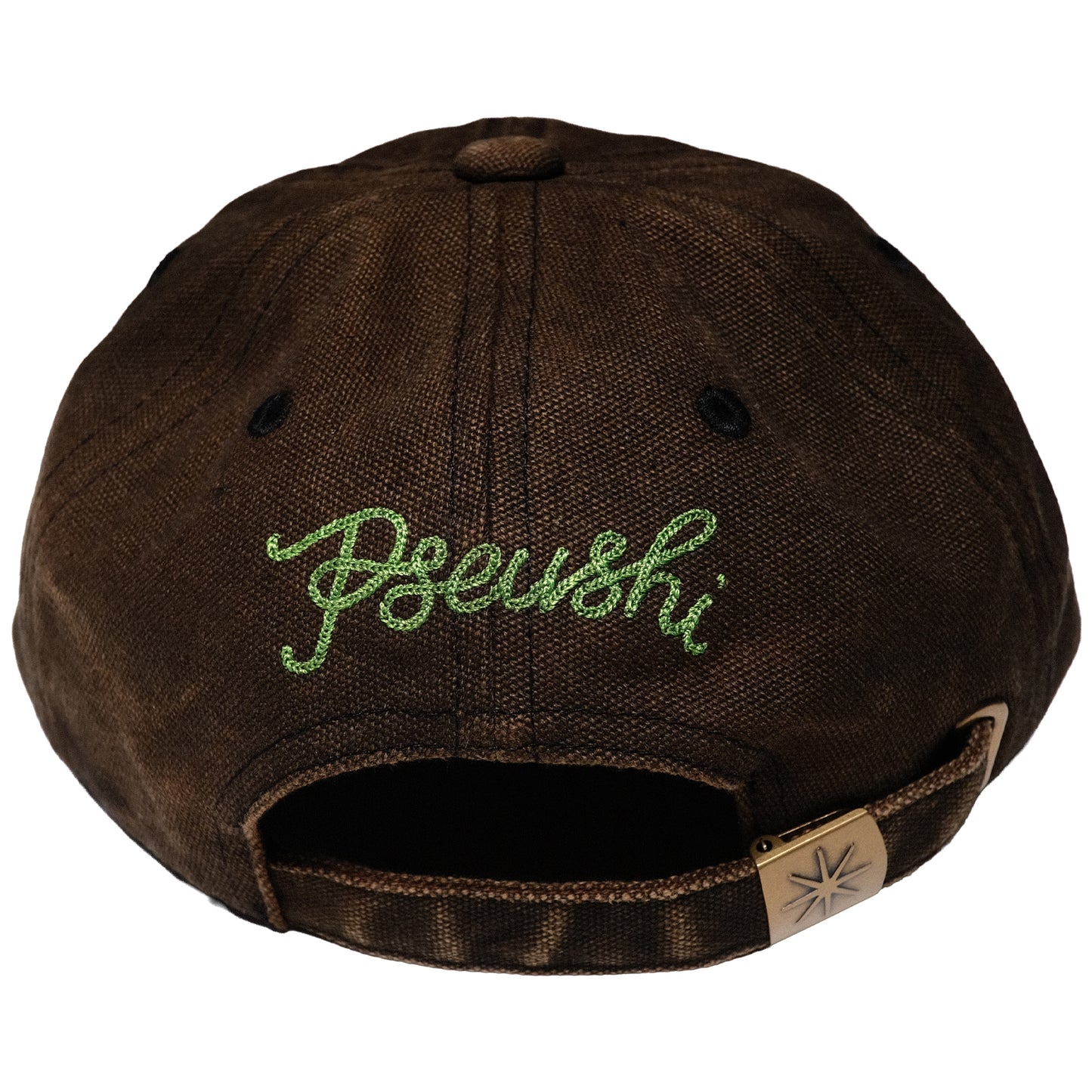 Pseushi - Washed Canvas Cap - Brown