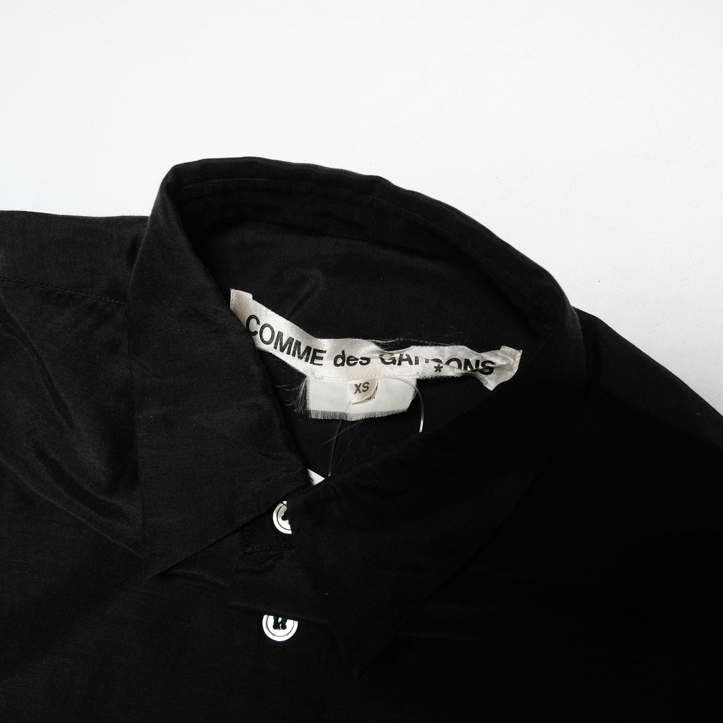 Comme Des Garcons Black Silk Shirt