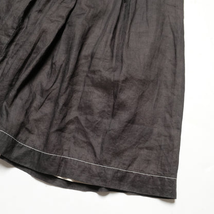 CDG Tricot Charcoal Linen Skirt