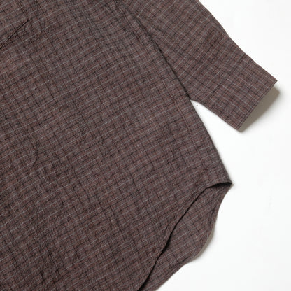 CDG Homme Brown Wool Checkered Shirt - 90s