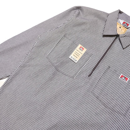 Ben Davis - LS Half Zip Stripe (Black)