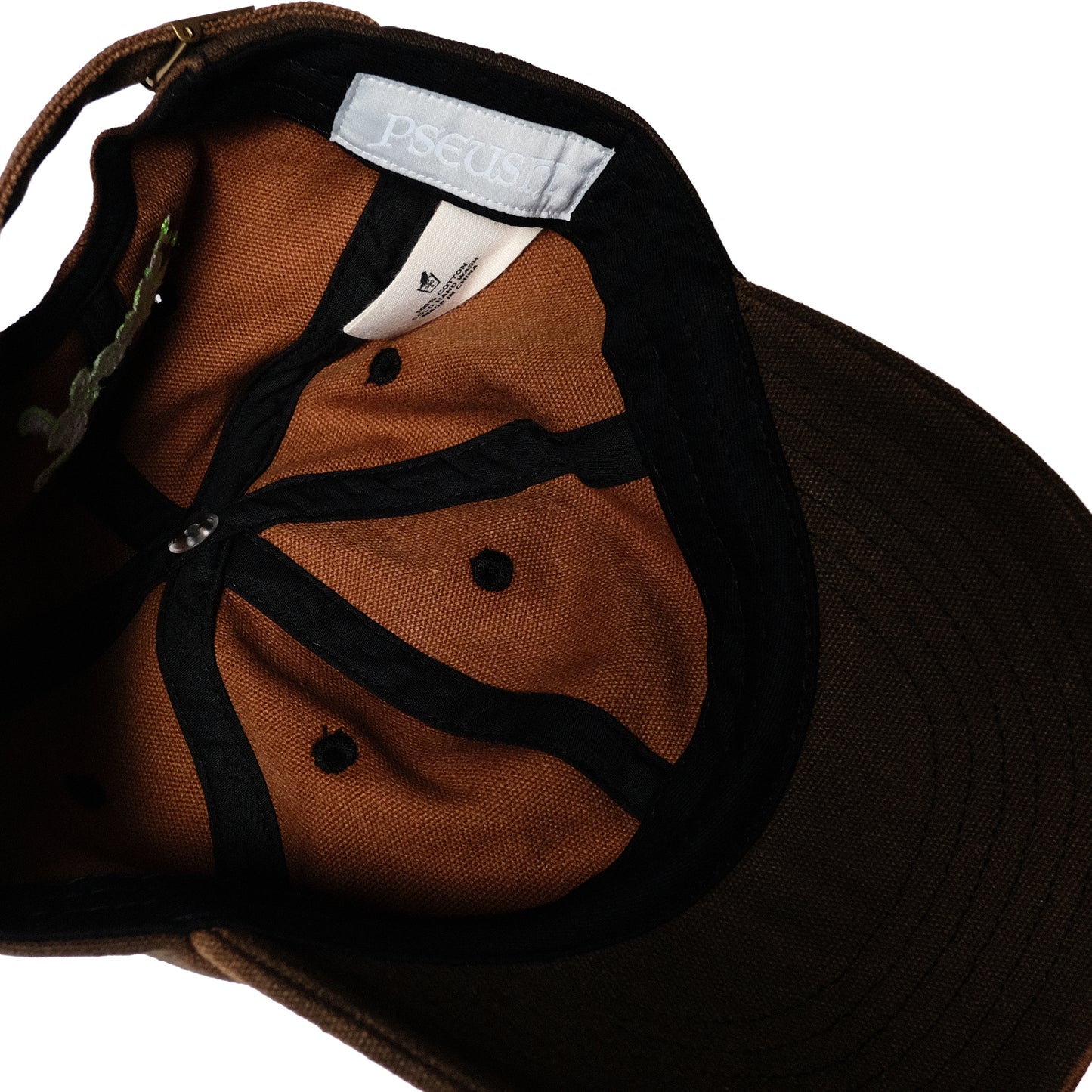 Pseushi - Washed Canvas Cap - Brown