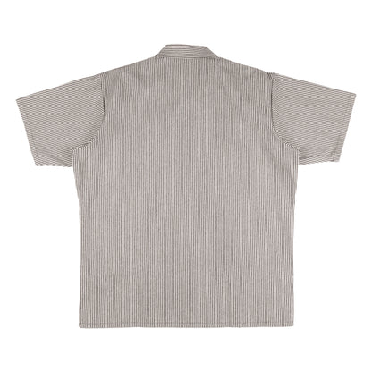 Ben Davis - Short Sleeve Half Zip Stripe (Brown)