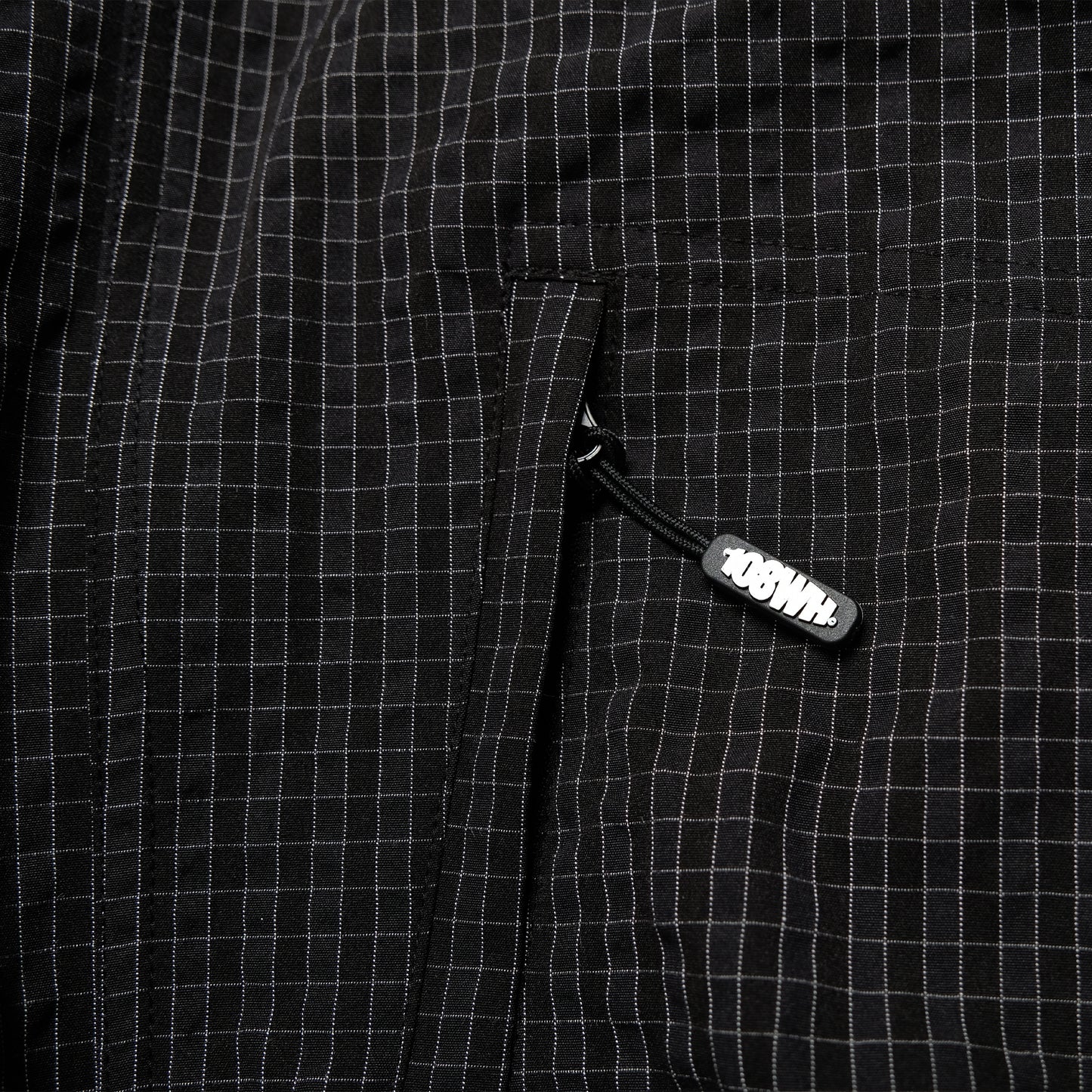 108WAREHOUSE - Zip Plaid Jacket - Black/Blue Checkered