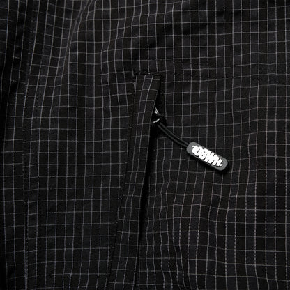 108WAREHOUSE - Zip Plaid Jacket - Black/Blue Checkered