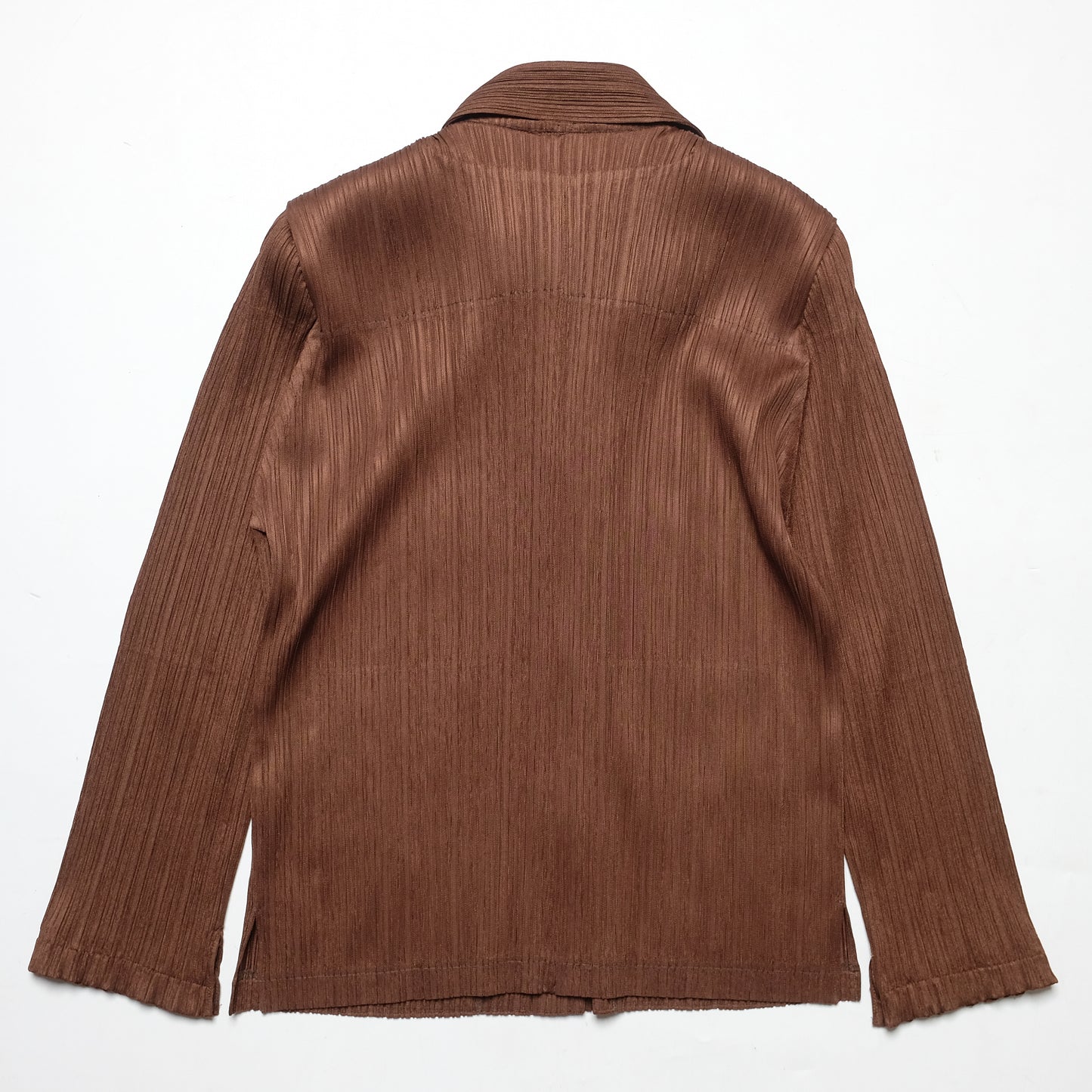 Issey Miyake Pleats Please Brown Skirt Set