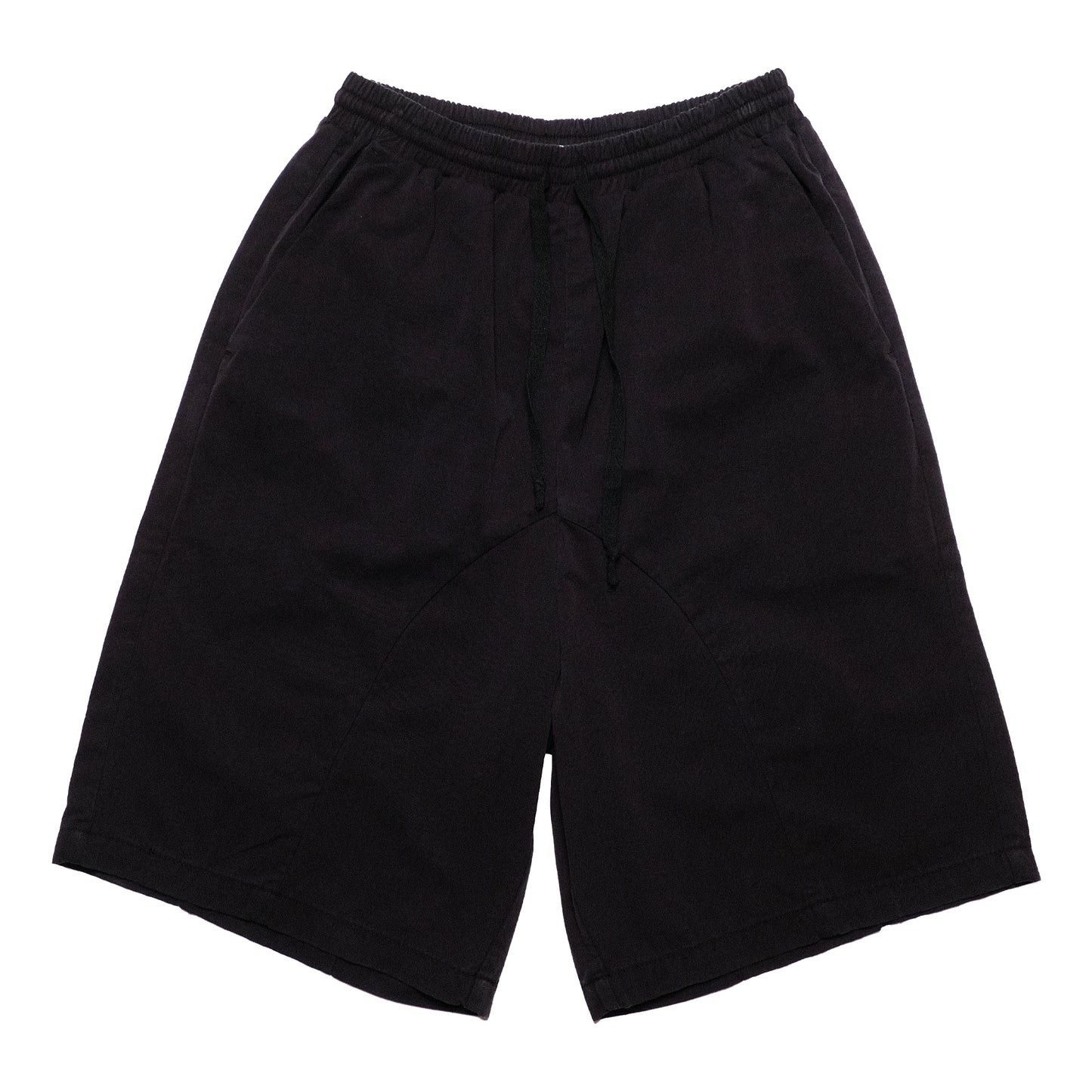 Pseushi - Elasticated Cotton Shorts - Black
