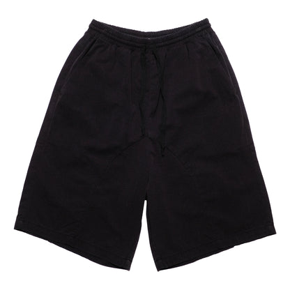 Pseushi - Elasticated Cotton Shorts - Black