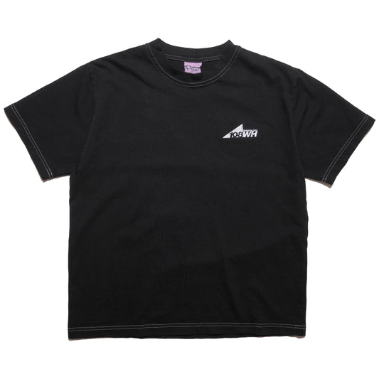 108WAREHOUSE - Contrast Stitch Teknology T-Shirt - Charcoal