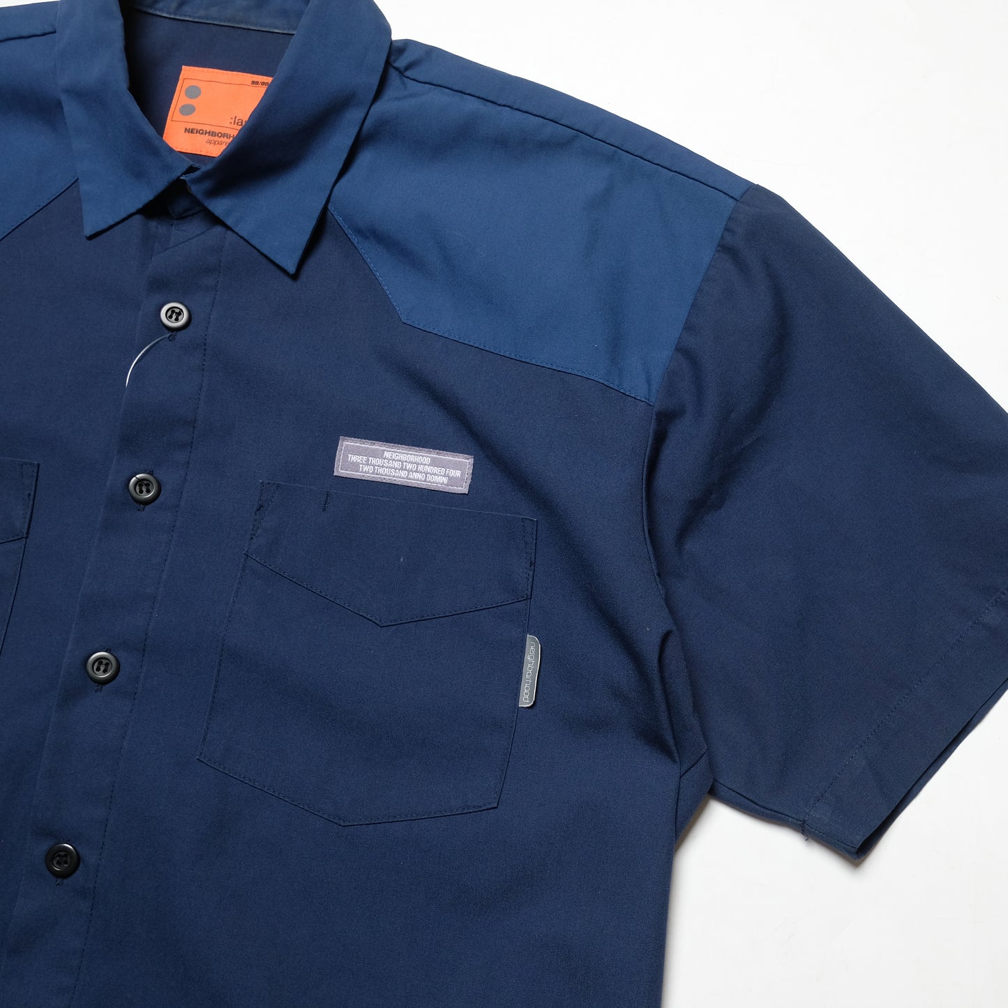 Neighborhood 2-Tone Blue Short Sleeve Shirt