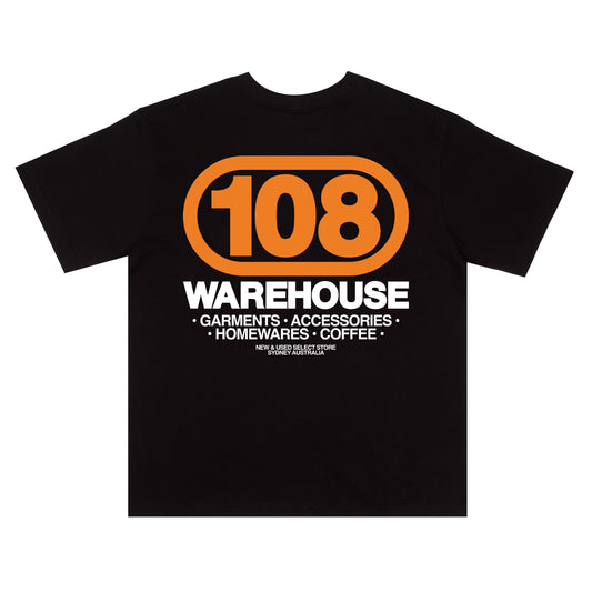 108WAREHOUSE - Oval T-Shirt (Black)