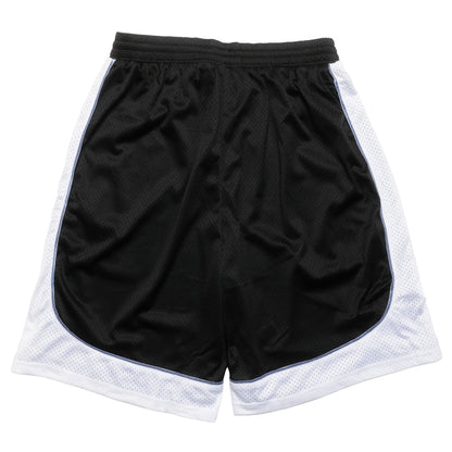 108WAREHOUSE - Two Panel Mesh Shorts - Black / White