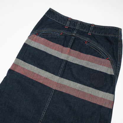 Hysteric Glamour Striped Back Denim Skirt